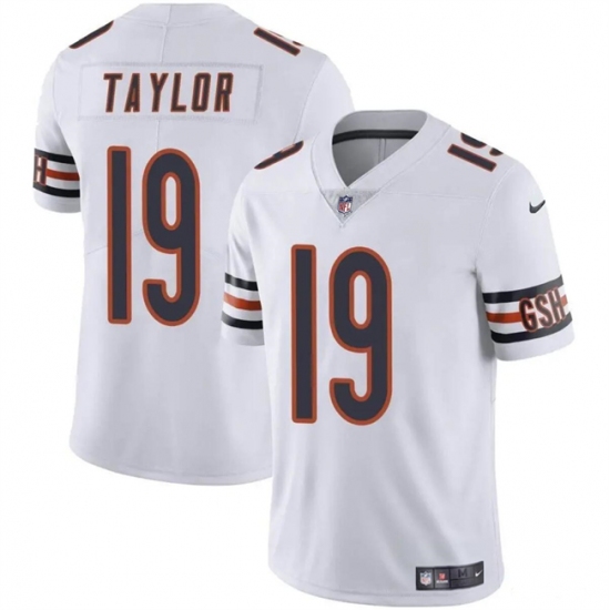 Youth Chicago Bears 19 Tory Taylor White Vapor Stitched Football Jersey