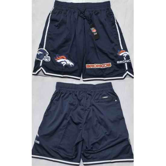 Men Denver Broncos Navy Shorts