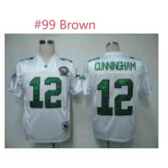 Men Philadelphia eagles Jerome Brown #99? throwback white Stitched NFL Jersey