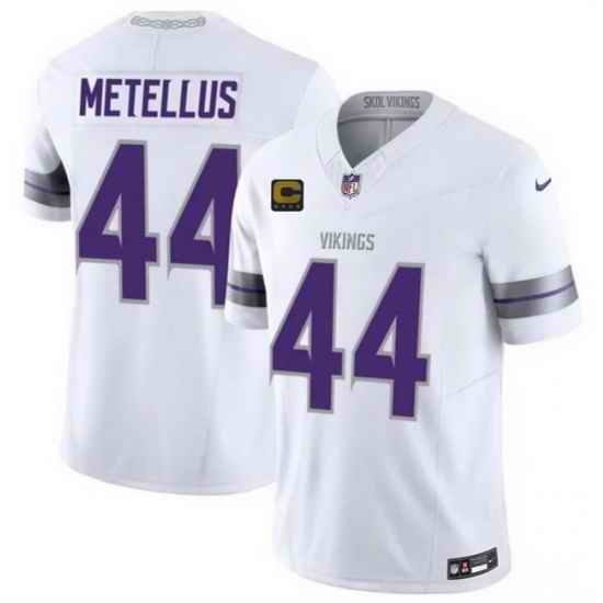 Men Minnesota Vikings 44 Josh Metellus Purple 2026 F U S E 4 Star C Patch Throwback Vapor Untouchable Limited Stitched Jersey