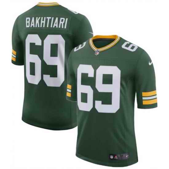 Men Green Bay Packers 69 David Bakhtiari Green 2025 Vapor Untouchable Limited Stitched Football Jersey