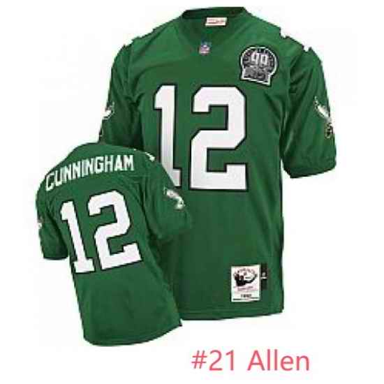 Mitchelland Ness Philadelphia Eagles 1992 Eric Allen #21 Throwback Team Color Jersey