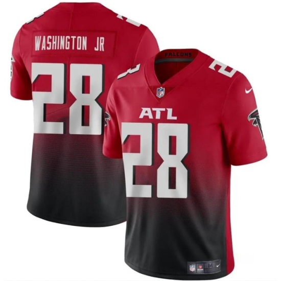 Youth Atlanta Falcons 28 Carlos Washington Jr Red Black Vapor Untouchable Limited Stitched Football Jersey