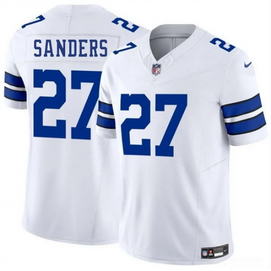 Men Dallas Cowboys 27 Miles Sanders White 2025 F U S E Vapor Untouchable Limited Stitched Football Jersey