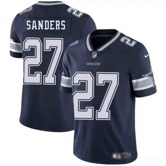Men Dallas Cowboys 27 Miles Sanders Navy Blue 2025 Vapor Untouchable Limited Stitched Football Jersey