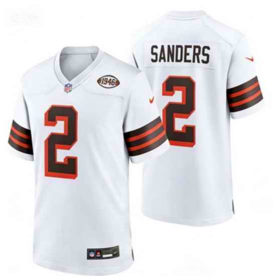 Men Cleveland Browns Nike #2 Shedeur Sanders Rush Stitched NFL Jersey