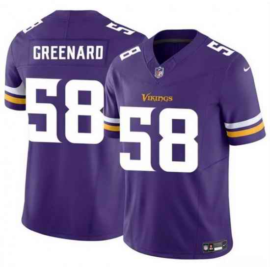 Men Minnesota Vikings 58 Jonathan Greenard Purple 2025 F U S E  Vapor Untouchable Limited Stitched Jersey