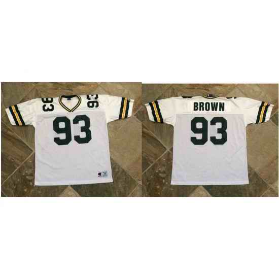 Men Packers Gilbert Brown Jersey White