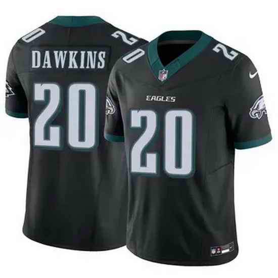Youth Philadelphia Eagles Brian Dawkins #20 Black F U S E Stitched NFL Jersey