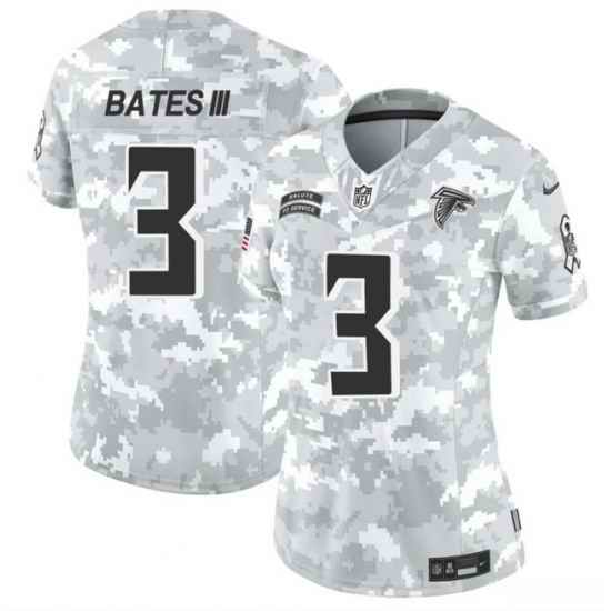 Women Atlanta Falcons 3 Jessie Bates III 2024 F U S E Arctic Camo Salute To Service Limited Stitched Football Jersey