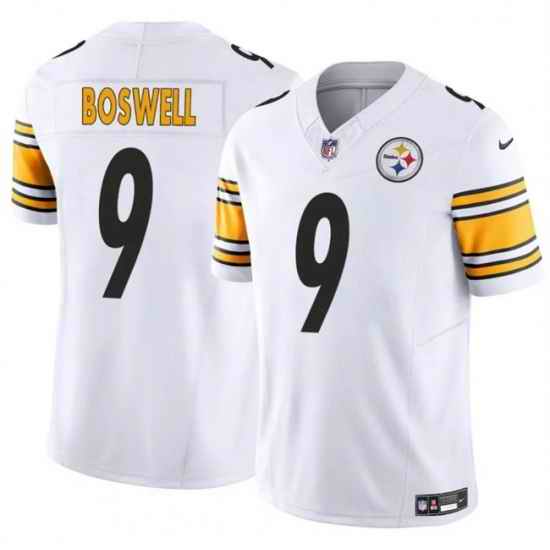 Men Pittsburgh Steelers 9 Chris Boswell White 2024 F U S E  Vapor Untouchable Limited Stitched Jersey