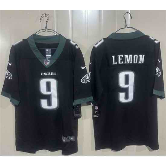 Men Philadelphia Eagles  9 Makai Lemon Black 2026 Draft Vapor Untouchable Limited Stitched Football Jersey