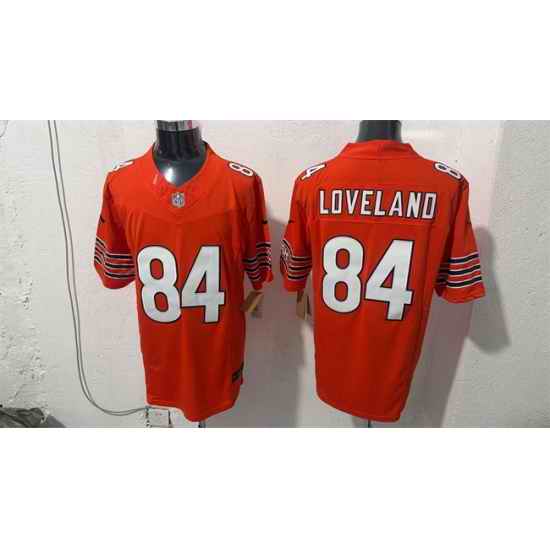 Men Chicago Bears 84 Colston Loveland Orange 2026 F U S E Vapor Untouchable Limited Stitched Football Jersey