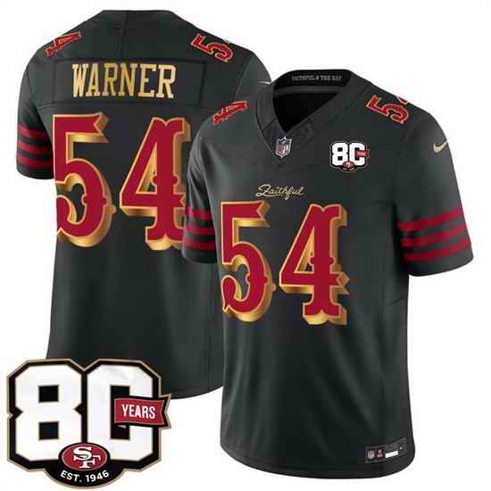 Men San Francisco 49ers #23 McCaffrey Black Gold Stitched Jersey