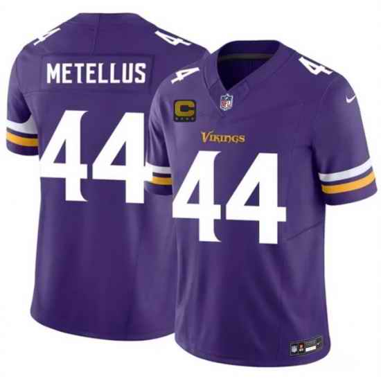 Men Minnesota Vikings 44 Josh Metellus White 2026 F U S E 4 Star C Patch Vapor Untouchable Limited Stitched Jersey