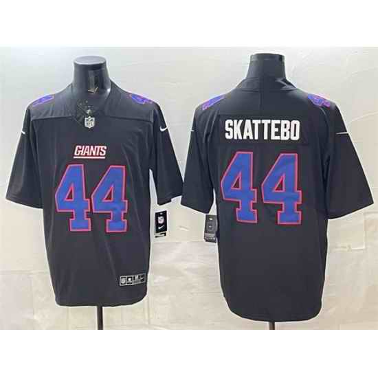 Men New York Giants 44 Cam Skattebo Black Fashion Vapor Untouchable Limited Stitched Football Jersey