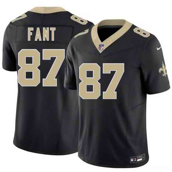 Men New Orleans Saints  87 Noah Fant Black 2026 F U S E Vapor Limited Stitched Football Jersey