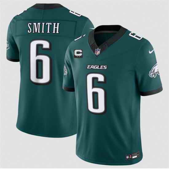 Men Philadelphia Eagles 6 DeVonta Smith Green 2026 F U S E 2 Star C Patch Vapor Untouchable Limited Stitched Football Jersey