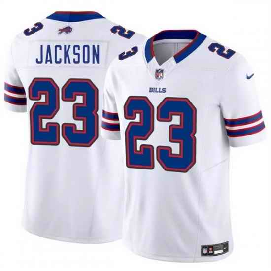 Men Buffalo Bills 23 Dane Jackson White 2025 F U S E  Vapor Untouchable Limited Stitched Football Jersey