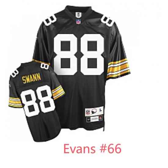 Men Steelers Evans #66 Throwback Stitched NFL Jersey