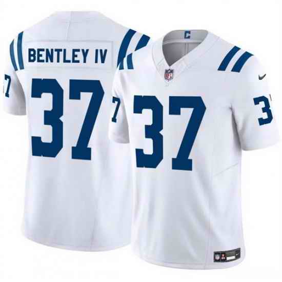 Men Indianapolis Colts 37 Ulysses Bentley IV White 2025 F U S E  Vapor Limited Stitched Football Jersey