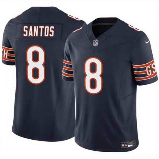 Men Chicago Bears 8 Cairo Santos Navy 2025 F U S E  Vapor Untouchable Limited Stitched Football Jersey