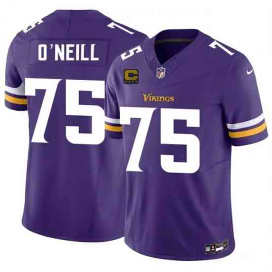 Men Minnesota Vikings 75 Brian O Neill White 2026 F U S E 4 Star C Patch Vapor Untouchable Limited Stitched Jersey