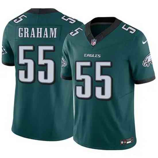 Men Philadelphia Eagles Brandon Graham #55 Green F U S E Stitched NFL Jersey