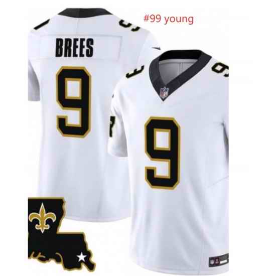 Saints 99 Young White Jersey