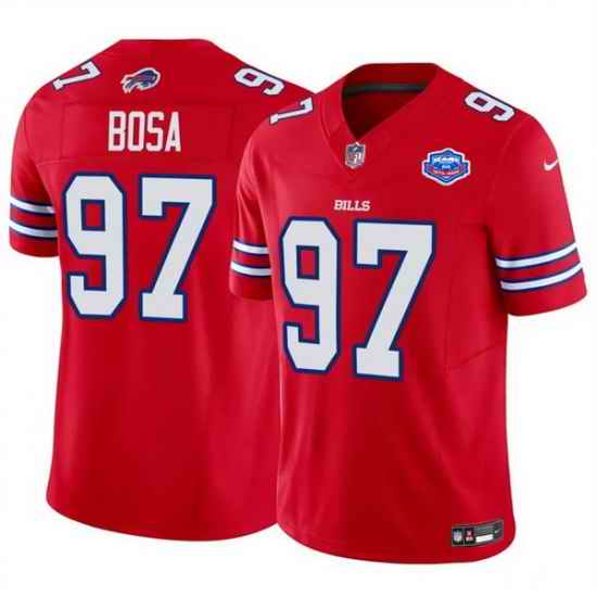 Men Buffalo Bills 97 Joey Bosa Red 2025 F U S E  With Farewell Patch Vapor Untouchable Limited Stitched Football Jersey