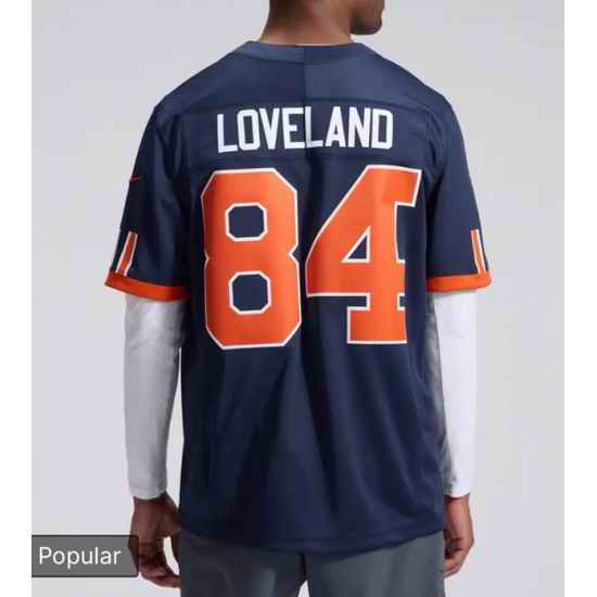 Men Chicago Bears 84 Colston Loveland Navy 2026 F U S E Rivalries Collection Limited Stitched Football Jersey