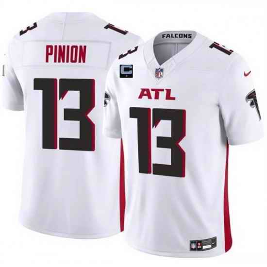 Men Atlanta Falcons 13 Bradley Pinion White 2025 F U S E With 1 Star C Patch Vapor Untouchable Limited Stitched Football Jersey