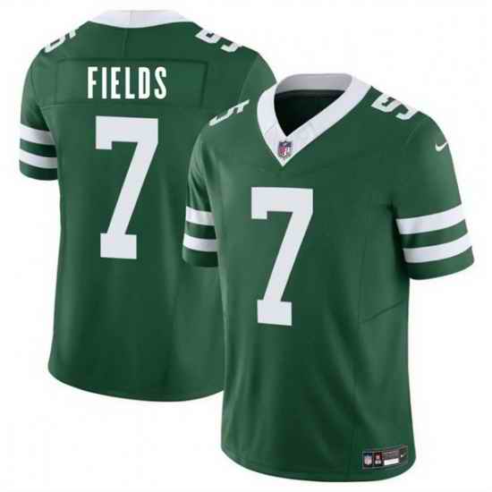 Men New York Jets 7 Justin Fields Green 2025 F U S E  Vapor Untouchable Limited Stitched Jersey