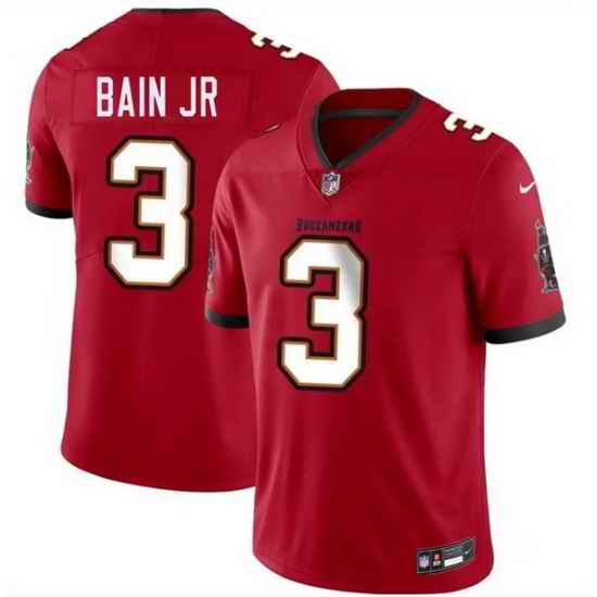 Men Tampa Bay Buccaneers  3 Rueben Bain Jr Red 2026 Draft Vapor Limited Stitched Jersey