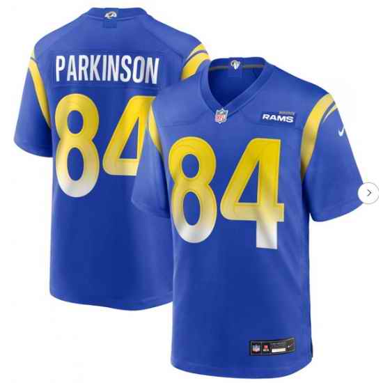 Men Los Angeles Rams Colby Parkinson #84 Blue F U S E Stitched Football Jersey