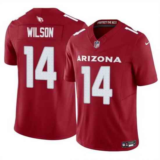 Men Arizona Cardinals 14 Michael Wilson Red 2025 F U S E  Vapor Untouchable Limited Stitched Jersey