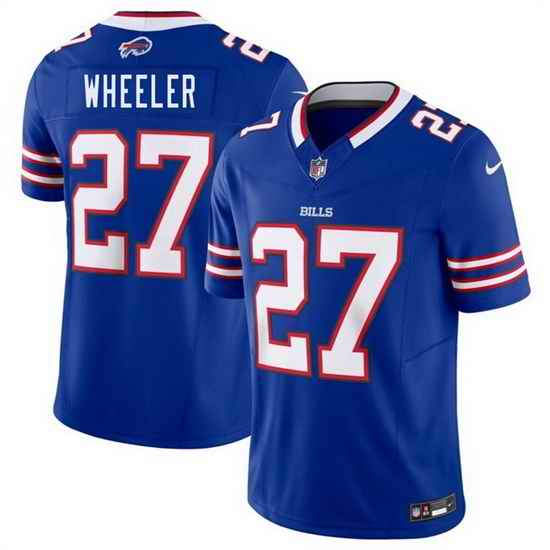Men Buffalo Bills  27 Ian Wheeler Blue 2026 F U S E  Vapor Untouchable Limited Stitched Football Jersey