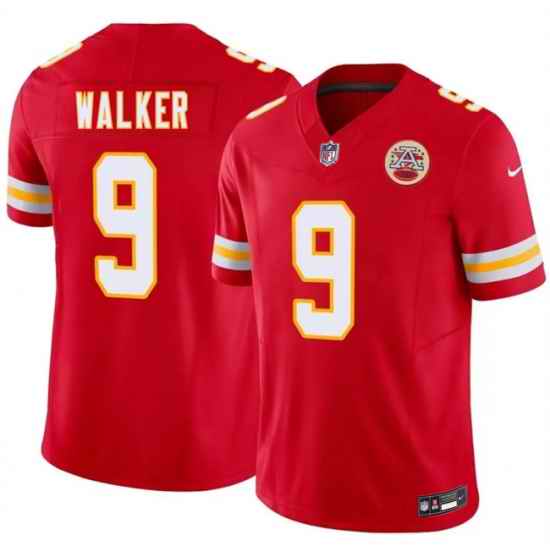 Men Kansas City Chiefs  9 Kenneth Walker III Red 2026 F U S E  Vapor Untouchable Limited Stitched Football Jersey