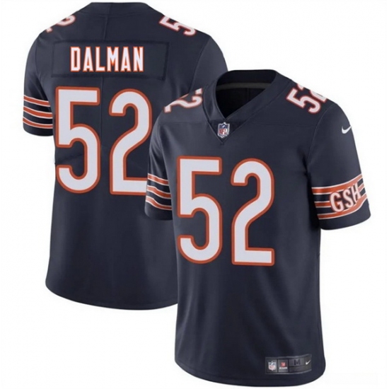Men Chicago Bears 52 Drew Dalman Navy 2025 Vapor Stitched Football Jersey
