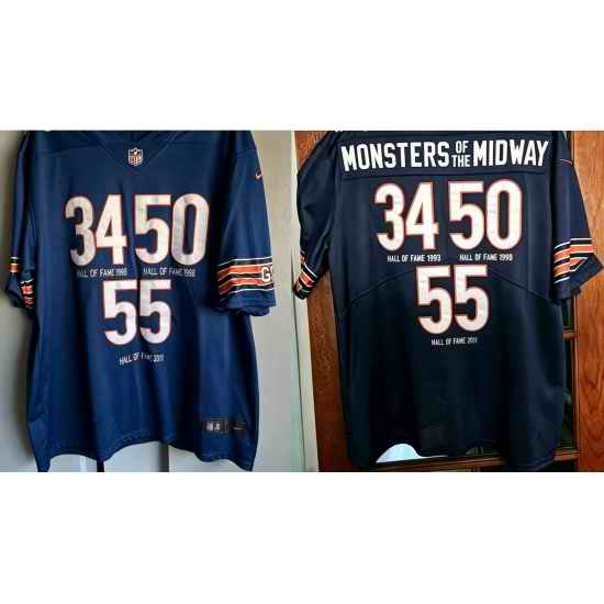 Men Chicago Bears Monster Of The Midway Blue Jersey