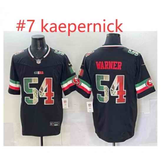 Men San Francisco 49ers Colin Kaepernick #7 Black 2025 F U S E Mexico Vapor Limited Stitched Football Jersey