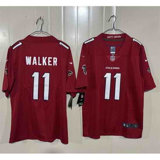 Men Atlanta Falcons  11 Jalon Walker Red 2026 New Vapor Untouchable Limited Stitched Football Jersey