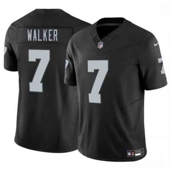 Men Las Vegas Raiders  7 Quay Walker Black 2026 F U S E  Vapor Untouchable Limited Stitched Football Jersey