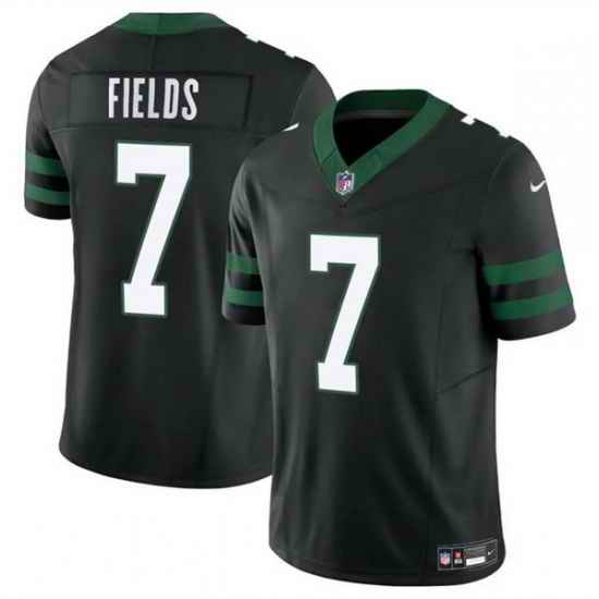 Youth New York Jets 7 Justin Fields Black 2025 F U S E  Vapor Limited Stitched Jersey