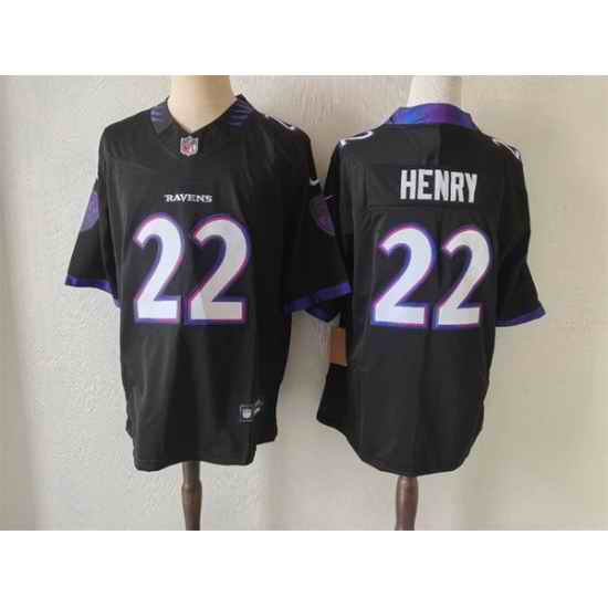 Women Baltimore Ravens  22 Derrick Henry purple F U S E  Vapor Football Jersey
