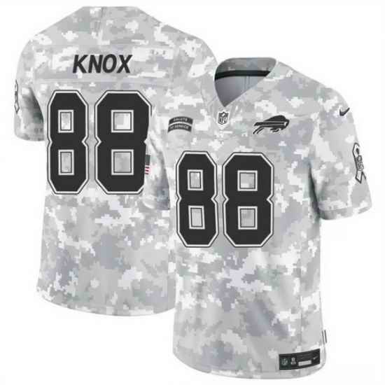 Men Buffalo Bills 88 Dawson Knox 2024 F U S E Arctic Camo Salute To Service Limited Stitched Football Jersey