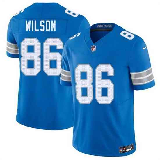 Men Detroit Lions  86 Cedrick Wilson Blue 2026 F U S E  Vapor Limited Stitched Jersey