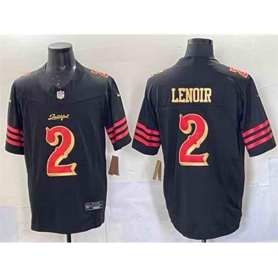 Women San Francisco 49ers 2 Deommodore Lenoir Black 2025 F U S E Rivalries Vapor Limited Stitched Football Jersey