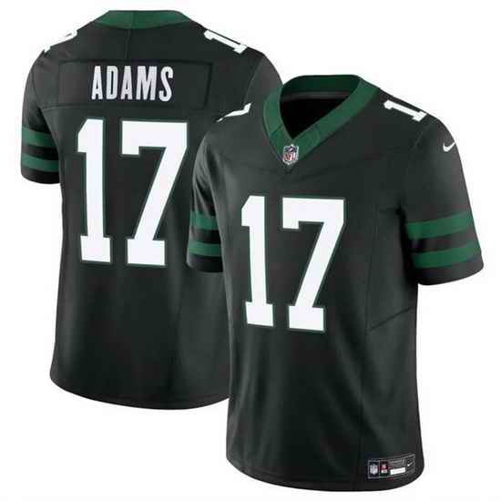 Men New York Jets 17 Davante Adams Black 2024 F U S E Vapor Untouchable Limited Stitched Jersey