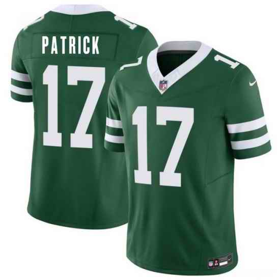Men New York Jets  17 Tim Patrick Green 2026 F U S E  Vapor Untouchable Limited Stitched Jersey